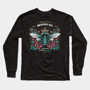 Cicada Sunglass Brood XIX Brood XIII Year Of The Cicada 2024 Long Sleeve T-Shirt